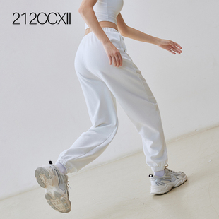 高级感运动裤女春夏户外宽松休闲 跑步束脚瑜珈裤普拉提训练健身