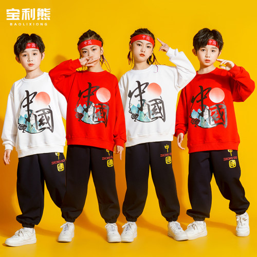 宝利熊中国风啦啦队国潮演出服