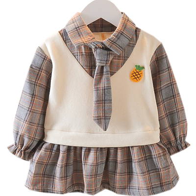 新款0-1-2-3女宝宝春秋婴儿童装