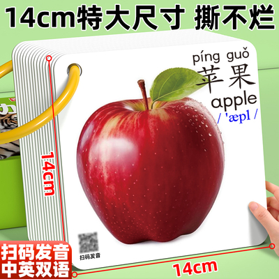 【可啃咬】1-2岁撕不烂早教卡