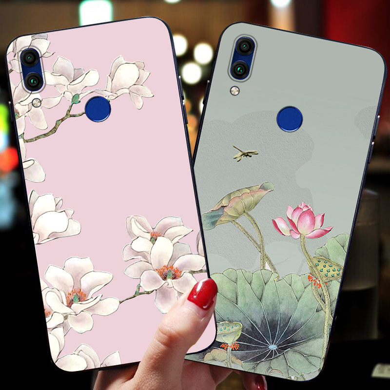 适用于荣耀畅玩8C手机壳华为8a保护套honor 7a外壳女潮牌硅胶防摔7c软壳个性创意v9play潮AL10全包中国风浮雕