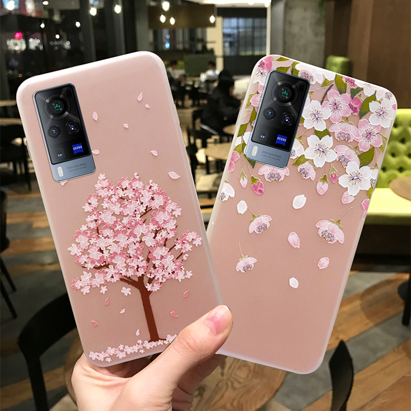 vivo透明磨砂新款防摔带挂绳外壳