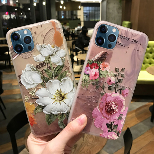 苹果手机壳磨砂透明硅胶复古风