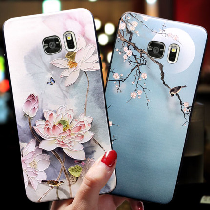 三星s7edge手机壳曲屏s7保护套女款全包s6edge+曲面男潮s6ege曲面屏硅胶sm-g9250磨砂软壳note5防摔G9280外壳