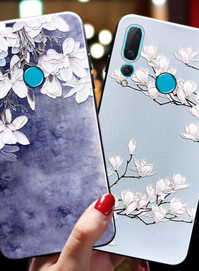 适用于华为nova4e手机壳女硅胶软壳nove5z中国风vce-al00潮牌新款novo5i防摔pro网红6se带挂绳指环支架男ipro