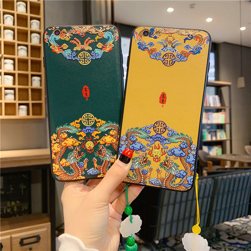 苹果女款xs宫廷带流苏时尚手机壳
