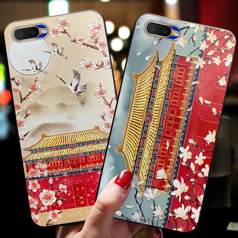 上新了故宫oppor15x手机壳a91中国风oppoa7x潮牌oppok1女款oppor17硅胶r15软壳a7复古风r17pro潮oppo网红男a8