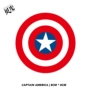 Captain America Marvel Hero Cá tính Vali Vali Sticker Xe đẩy Vỏ máy tính xách tay Không thấm nước 545 - Phụ kiện máy tính xách tay dán màn hình chống nhìn trộm laptop