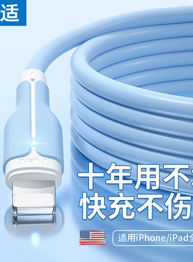 能适正品适用苹果iPhone13手机12数据线11平板xs接口8plus充电器线xusb加长ipad车载7P快充2米6s充电线xr头PD