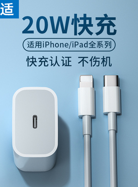 能适适用苹果14PD快充线20W插头iphone12充电器线13pro快充tpyec11平板ipad手机8专用加长快速冲xr超长type-c