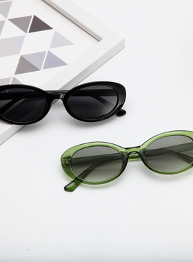椭圆形墨镜复古搭配神器装饰女