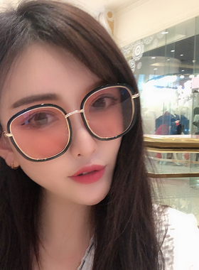 墨镜ins韩版街拍圆脸太阳镜