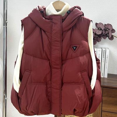 加厚保暖马甲女款羽绒棉复古马夹