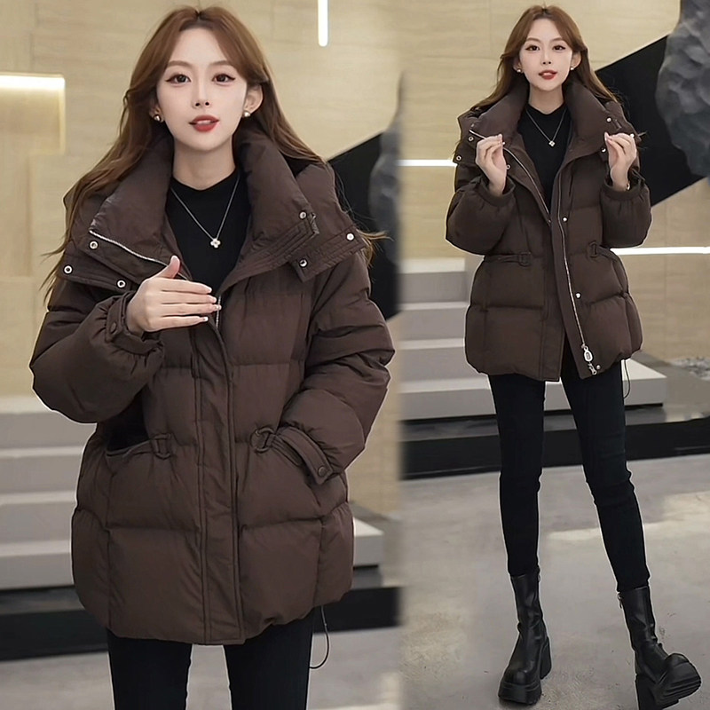 冬季高级感时尚气质百搭连帽羽绒棉服女2025新款宽松休闲长袖外套,女装/女士精品,棉衣/棉服,淘宝优惠券,粉丝福利购,淘宝优惠卷