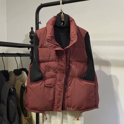 秋冬款宽松立领马夹外套坎肩背心