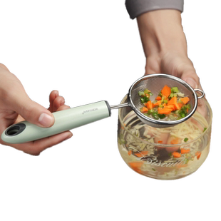 宝宝辅食过滤网筛婴儿超细加密豆浆果汁厨房家用迷你小号鸡蛋漏勺