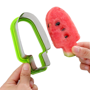 不锈钢创意西瓜切块器雪糕冰棍造型模具水果拼盘西瓜切片分割器
