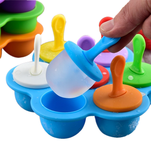 雪糕模具家用做冰棒冰棍冰糕的硅胶磨具自制儿童迷你食品级小冰块