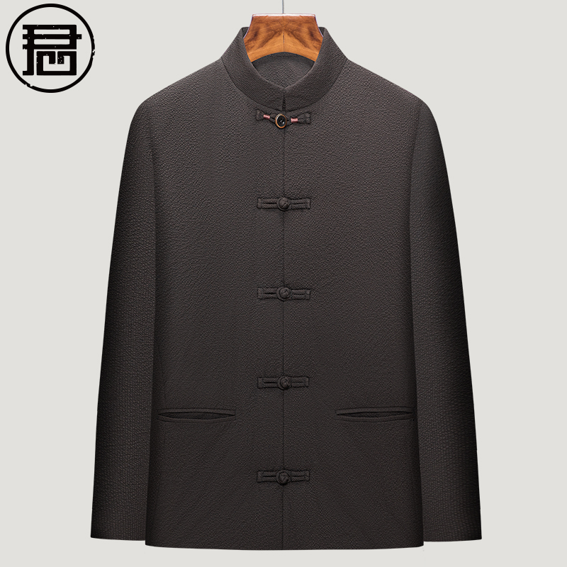 中式羽绒服男装中国风90白鸭绒