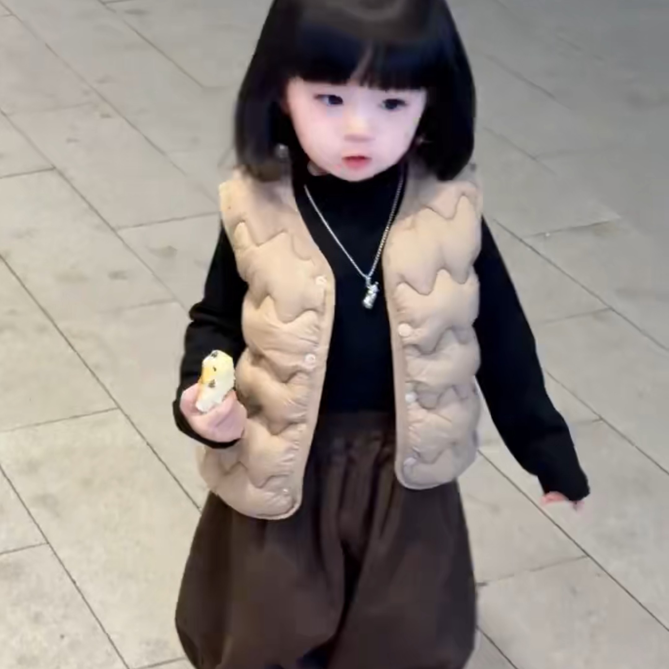 儿童羽绒棉马甲宝宝秋冬新款背心男女童马夹中小童春秋