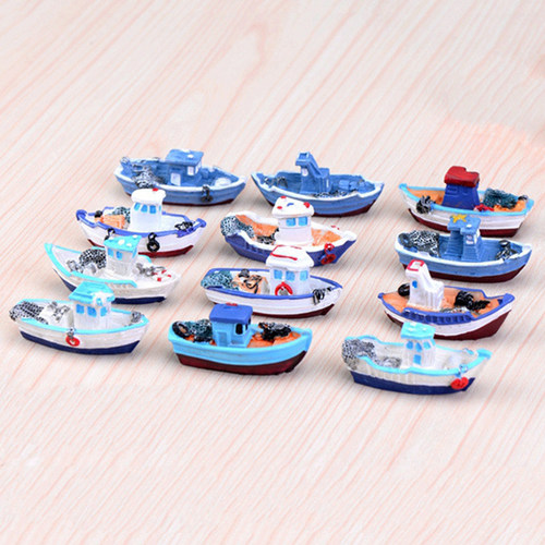 仿真小船模型创意烘焙蛋糕装饰品