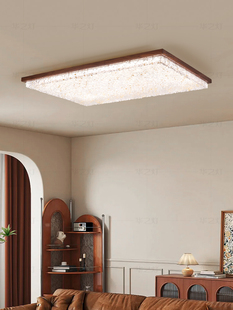 高端胡桃客厅灯意大利风格 吸顶灯新中国风 平易近人豪华典雅典雅