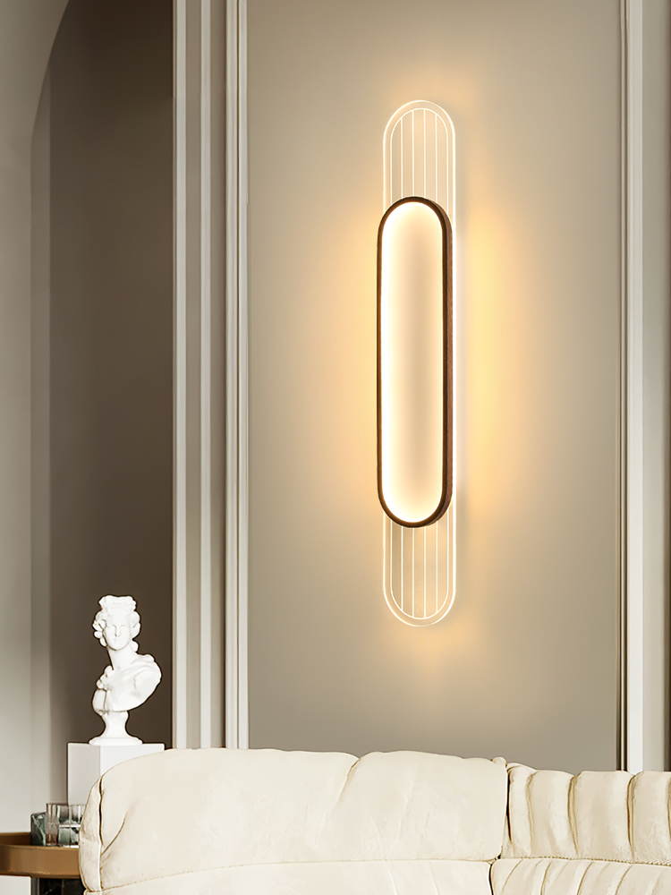 壁灯卧室床头灯现代简约创意装饰轻奢极简长条客厅电视背景墙壁灯
