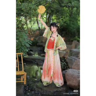 夏宋裤 汉服灯笼裤 上衣套装 素日常短裙 国风汉元 吃瓜少女 新款