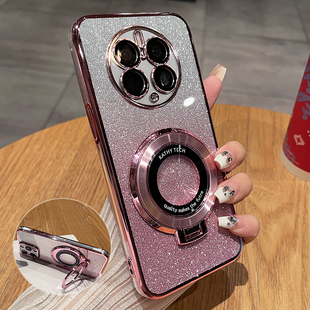 适用华为mate50手机壳mete50pro保护硅胶套meta50e全包CET一AL00防摔60透明DCO带支架m50新款 mt软壳por高级感