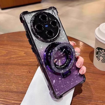 磁吸带支架支架适用vivoy300pro+手机壳新款vivox200pro超薄y300i电镀x100s气囊防摔pro镜头全包女x90硅胶x80