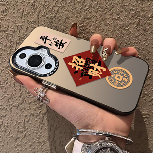 创意文字平安招财适用于华为nova11pro手机壳新款10pro情侣8se高级喜庆7se硅胶超薄nova6全包nova5防摔保护套