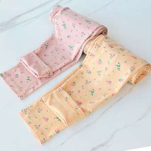 女士内衣纯棉秋裤100%棉微弹柔软保暖裤春秋冬季睡裤全棉打底衬裤