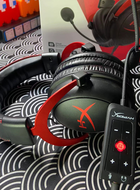 Kingston/金士顿 阿尔法s头戴灵音声卡飓风2耳机CF游戏耳麦听声