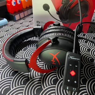 Kingston/金士顿 阿尔法s头戴灵音声卡飓风2耳机CF游戏耳麦听声