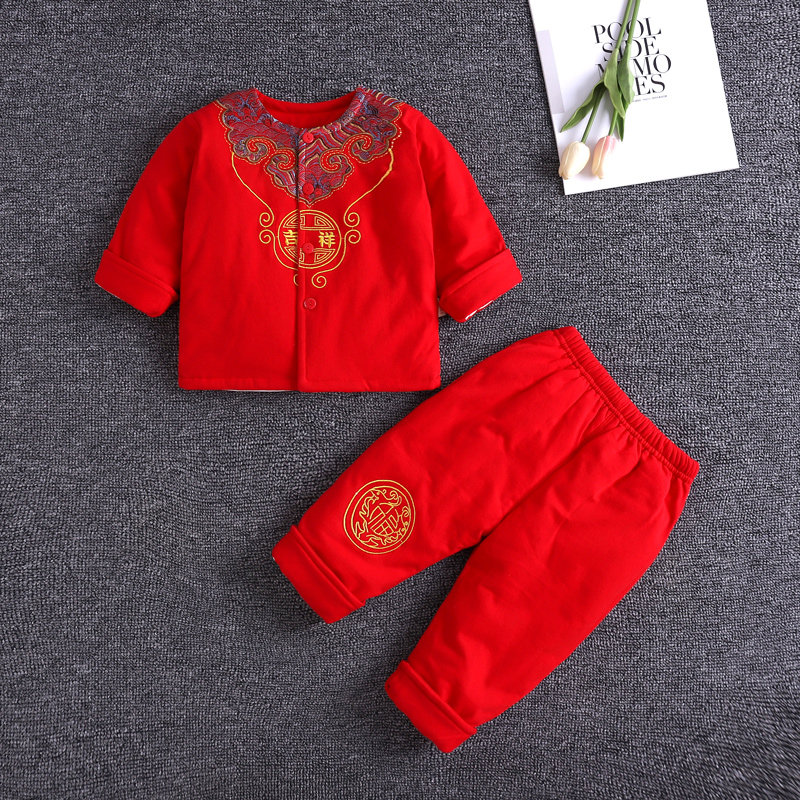 宝宝周岁礼服男女童春秋满月百天一岁抓周红色春季薄棉衣唐装套装,童装/婴儿装/亲子装,唐装,淘宝优惠券,粉丝福利购,淘宝优惠卷