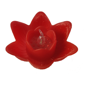 仿真莲花电子灯LED供佛前蜡烛灯观音菩萨寺庙法会纽扣电池荷花灯