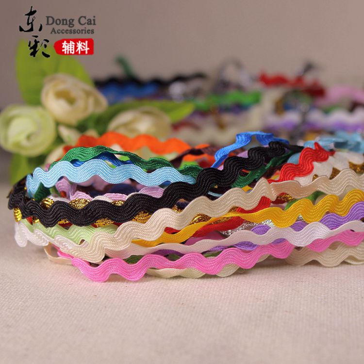 I底彩色波浪带s带丙纶织带曲边带服装辅料水波花边绸带布带丝在类目 居家布艺, 缝纫DIY材料、工具及成品, 缝纫DIY配件/辅料/配饰, 丝带/绸带/布带中 - 来自Buy2taobao.com提供专业的淘宝代购服务