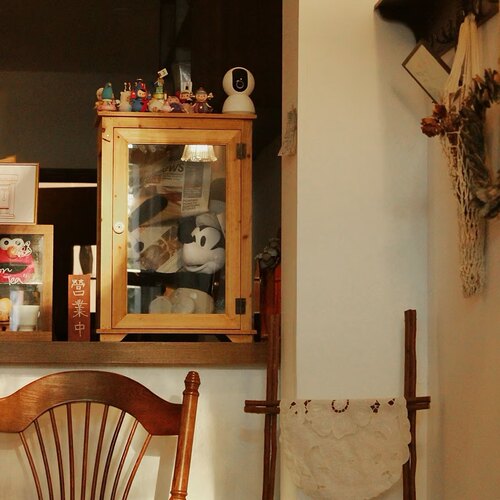 *番茄森森*香杉木可挂墙中古风玩具柜咖啡店桌面柜实木杯架收纳柜