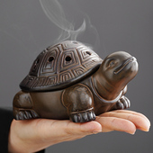 陶瓷乌龟盘香炉檀香沉香艾草香薰炉中式 禅意茶桌茶宠家用室内摆件