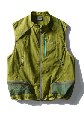 薄款轻量化男女运动潮速干多口袋马甲户外机能风徒步骑行防水背心