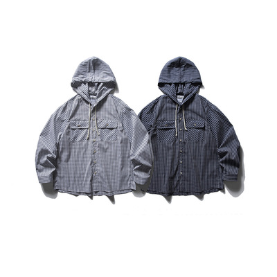 Kapital Japan 2026新款格子开衫连帽衬衫男潮牌长袖衬衣情侣上衣