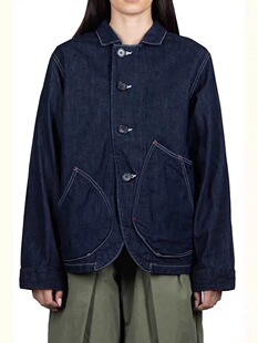 KAPITAL 平田和宏同款日系宽松男女同款水洗牛仔丹宁翻领夹克外套