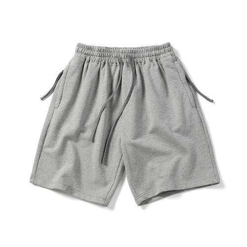 26夏日系重磅复古净色纯棉宽松工装短裤男cityboy休闲五分中裤潮