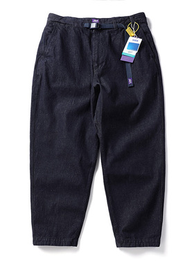 重磅纯棉锥形休闲裤男宽松秋季美式复古阔腿cityboy日系直筒长裤