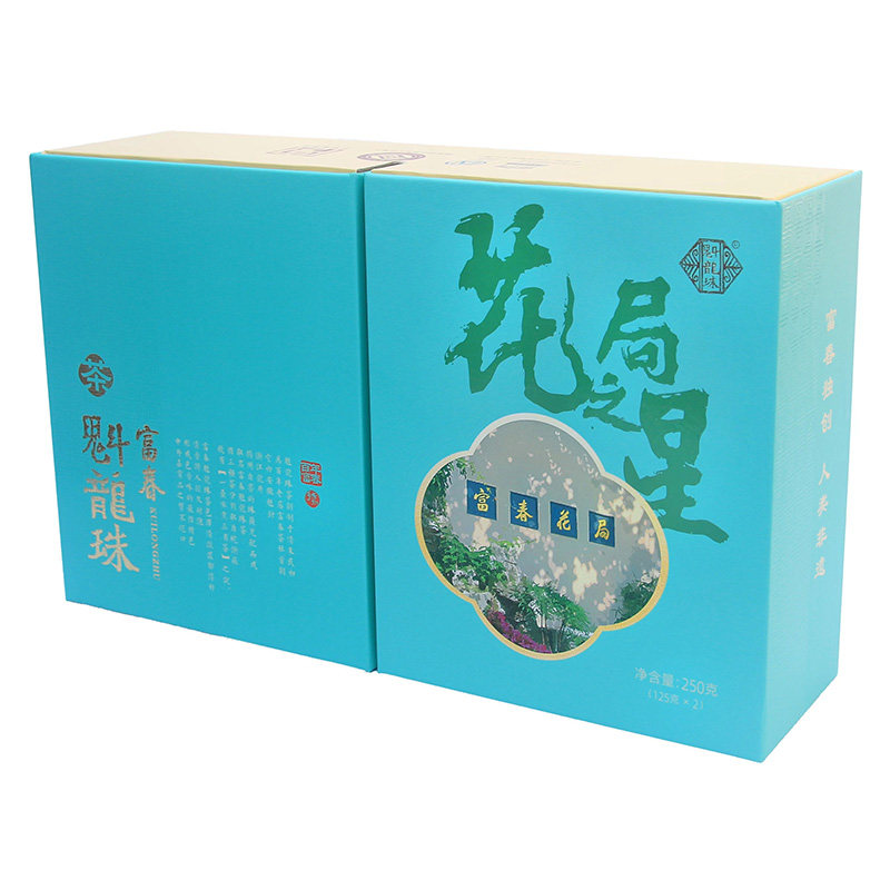 富春茶社魁龙珠茶叶花局之星125g*2罐特级茶叶礼盒装送礼多地包邮