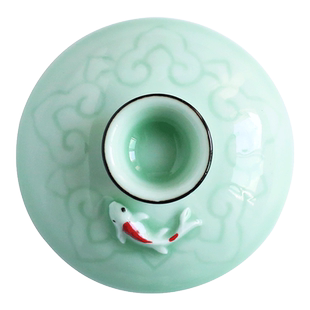 陶瓷提梁烧水壶盖子配件粗陶盖碗配件青瓷盖碗配件烧水壶盖子