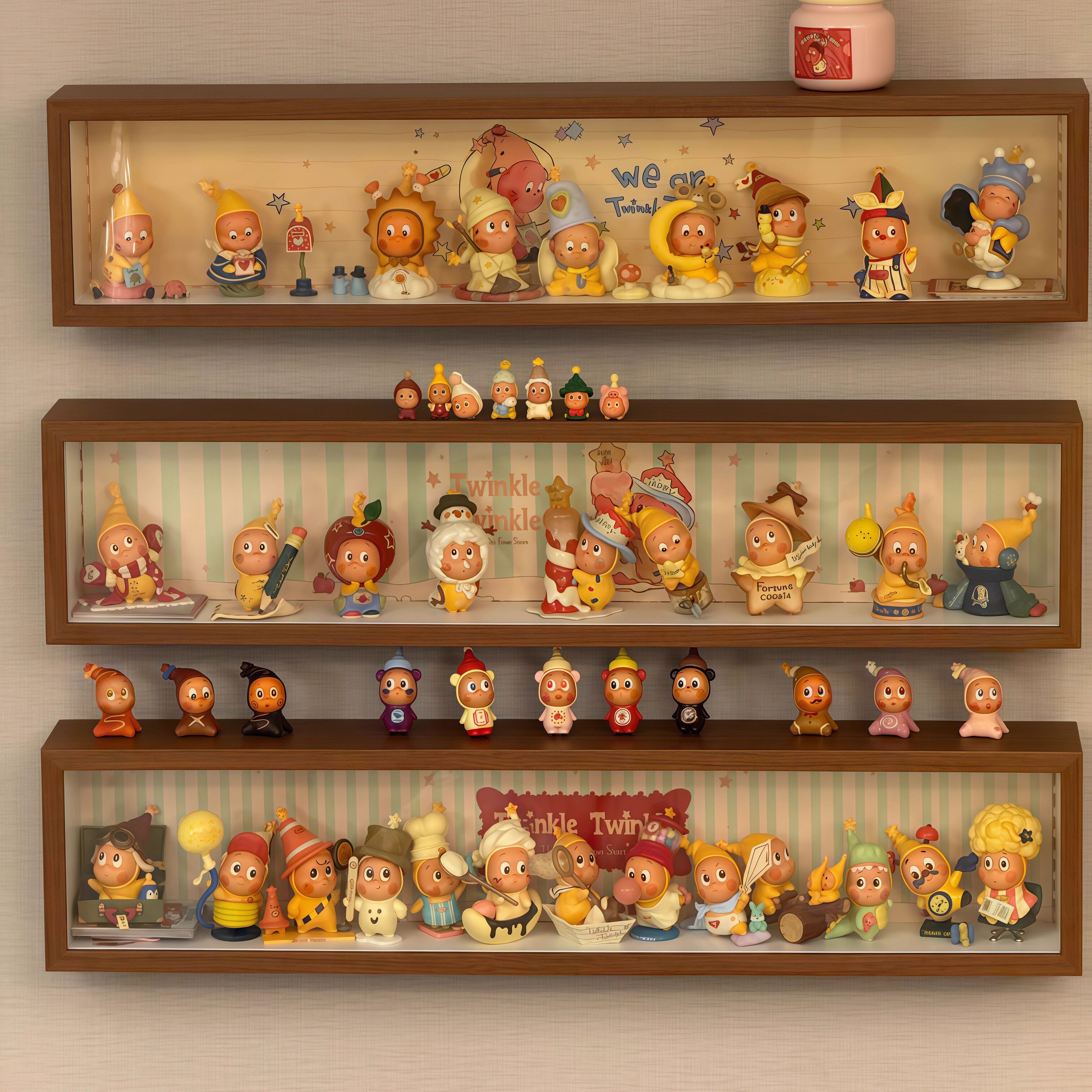 泡泡玛特小王子小野展示盒立体相框展示场景装饰盲盒收纳盒展示盒