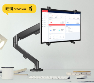 无孔显示器支架免vesa孔安装高低升降机械臂适用于小米Redmi 1A