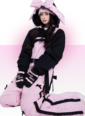 将军山雪服租赁，CHOPCHOP【反叛甜心】加绒防水防风，小个子