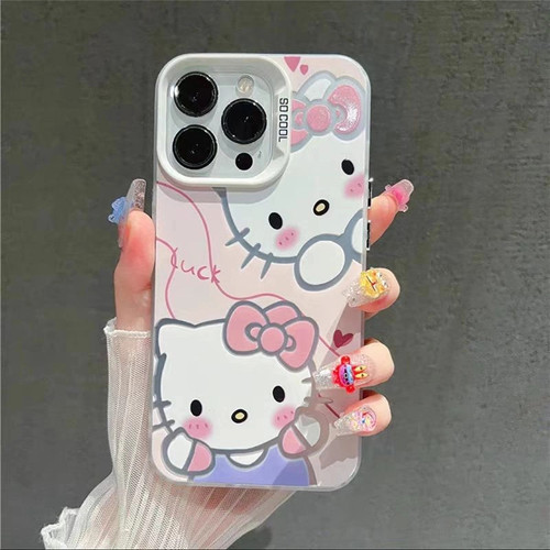彩银kt猫适用苹果16promax彩银iPhone15pro手机壳14/13/12/11磨砂